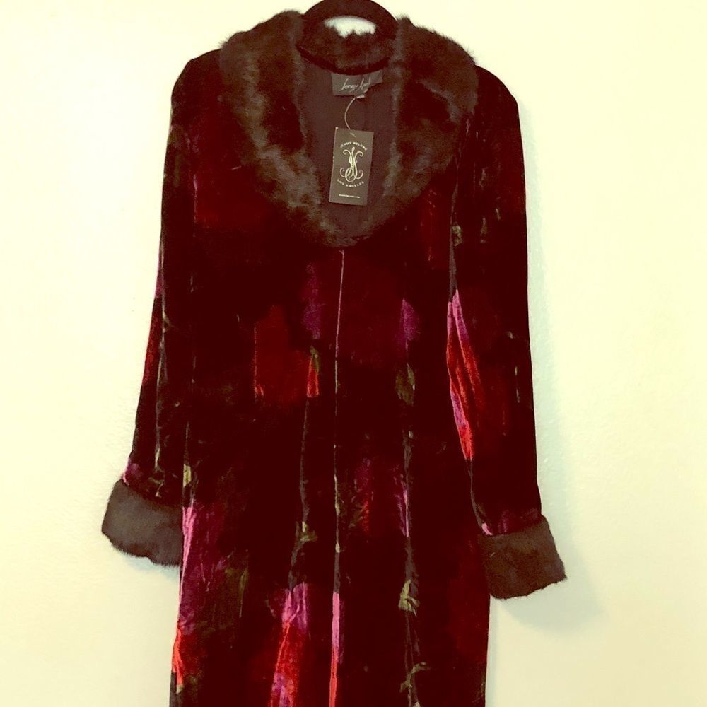 Vintage Velvet duster robe jacket coat cape